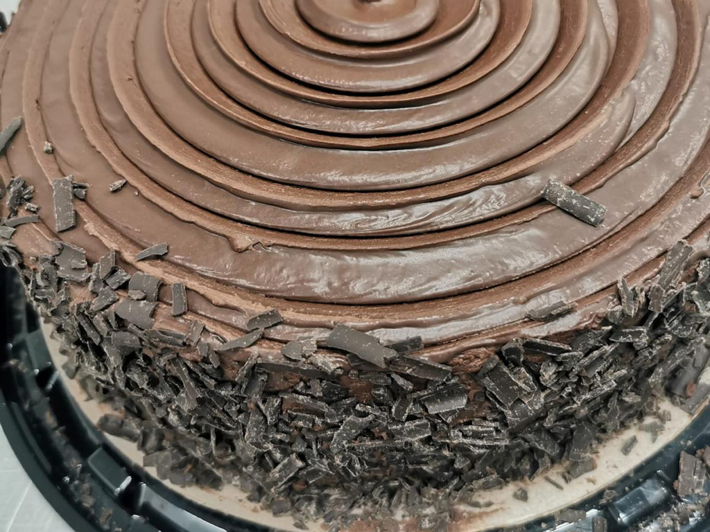 chocolate cake served at Chick Pizz Cramlington 