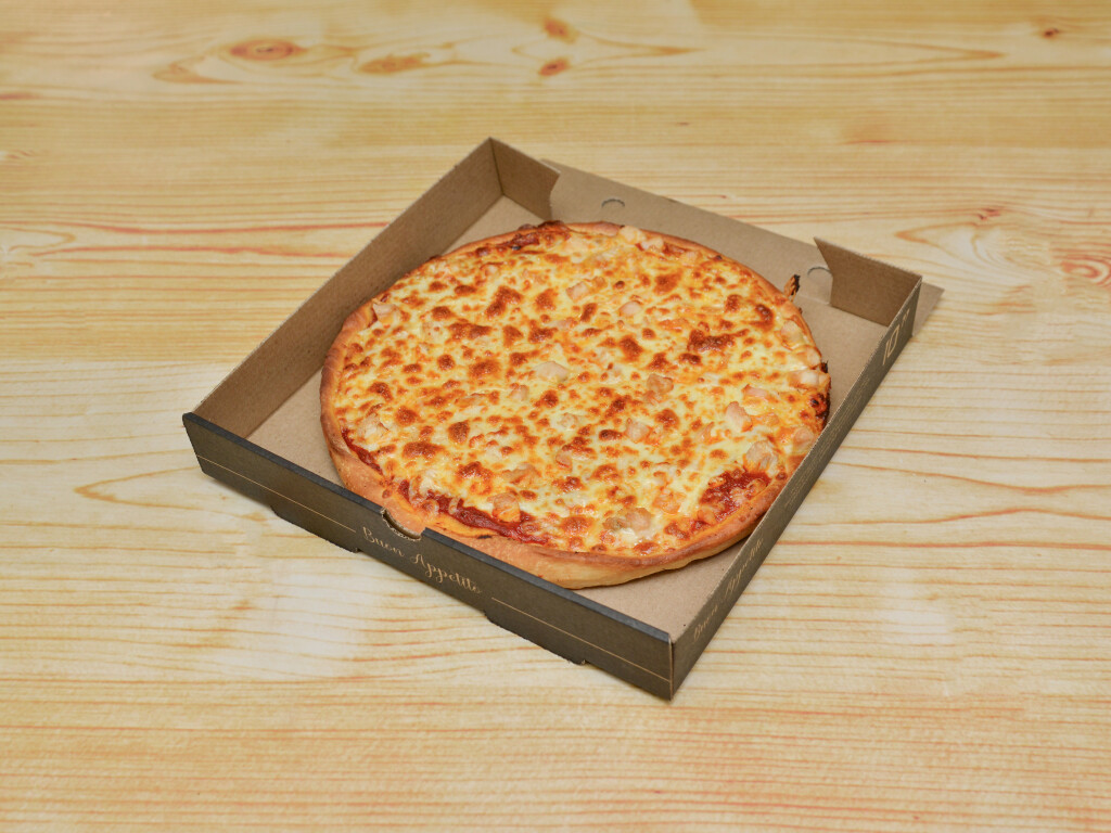 Cheesy pizzas served in a box at chick pizz Cramlington